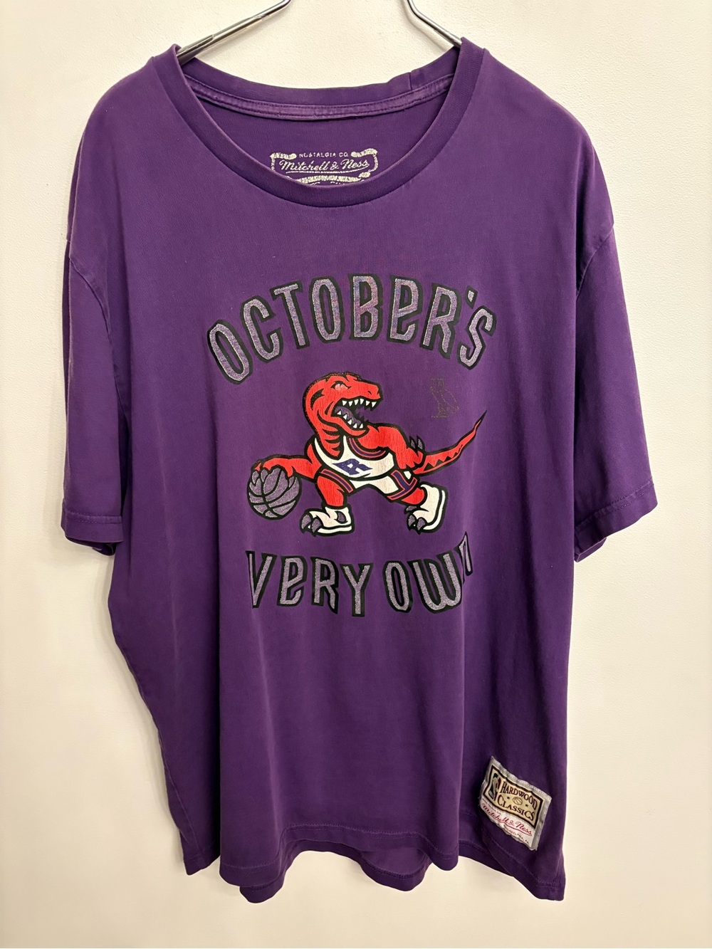 Drake OVO x Mitchell & Ness Purple Raptors Basketball Tee - Limited Edition!